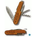 8-Function Wood Pocket Knife